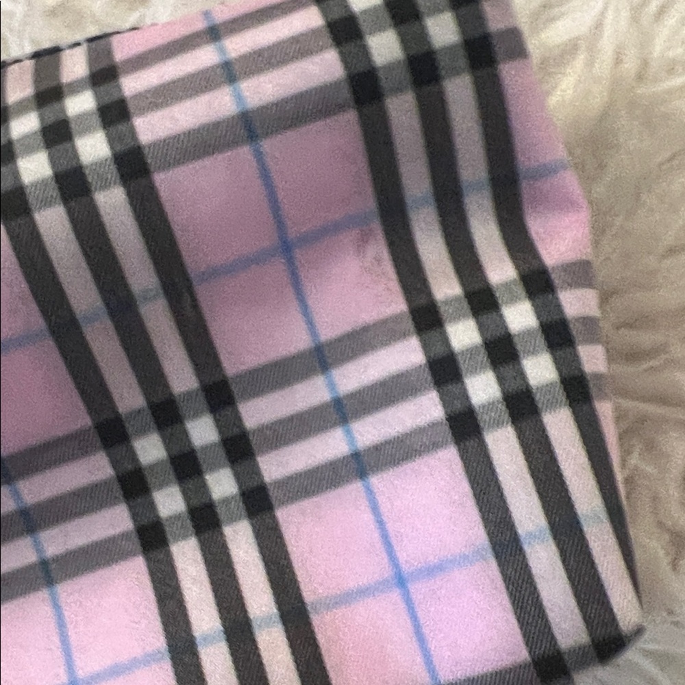 Burberry Pink and Black Plaid Wristlet - Picture 5 of 11